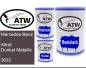 Preview: Mercedes-Benz, Altrot Dunkel Metallic, 3632: 500ml Lackdose + 500ml Klarlack + 250ml Härter - Set, von ATW Autoteile West.